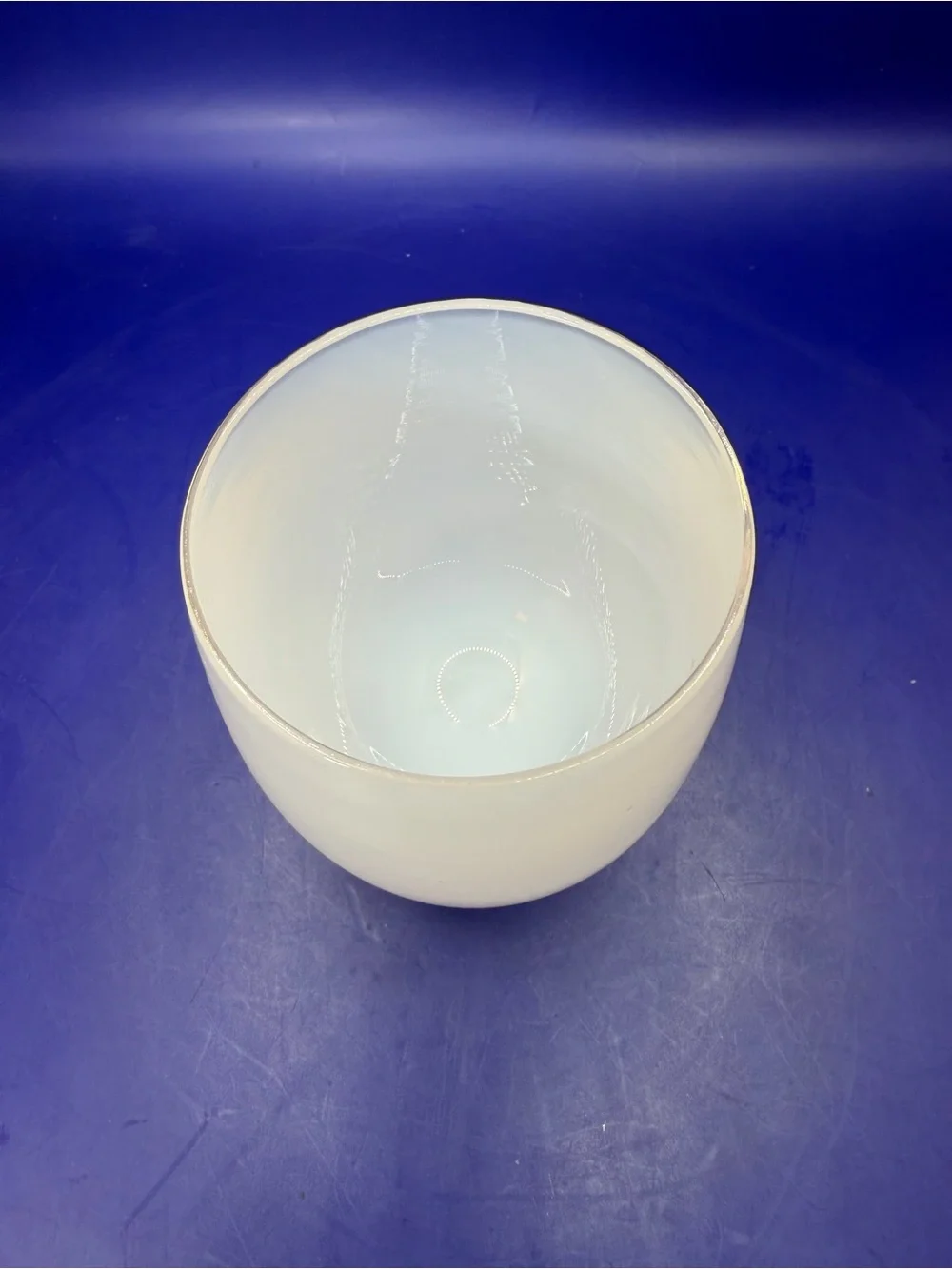 Glassybaby Celebrate Votive Candle Holder White Opalescent pre-triskelion